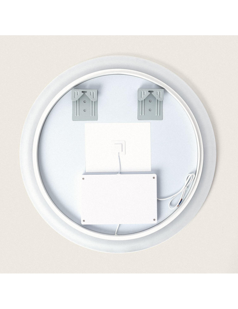 Miroir Salle de Bain avec Éclairage LED Anti-buée Shala Ø60 cm