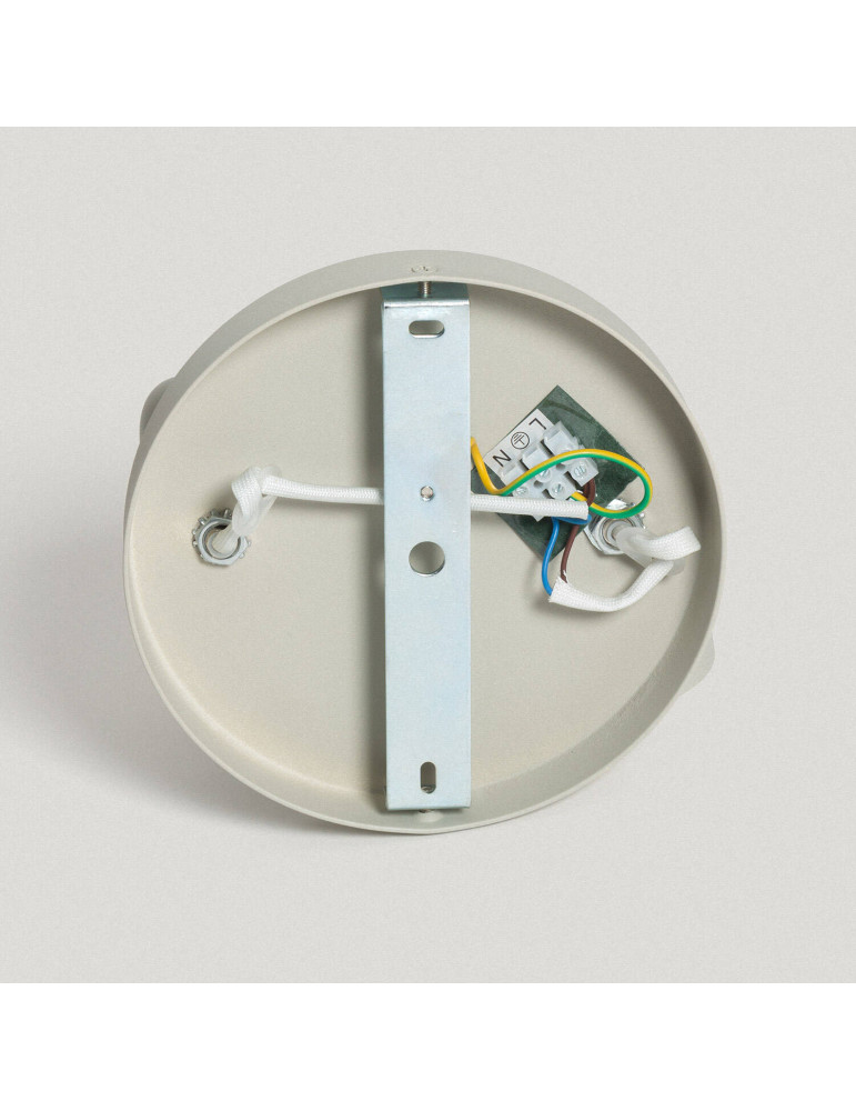 Plafonnier Rond Orientable Aluminium 2 Spots Adrien