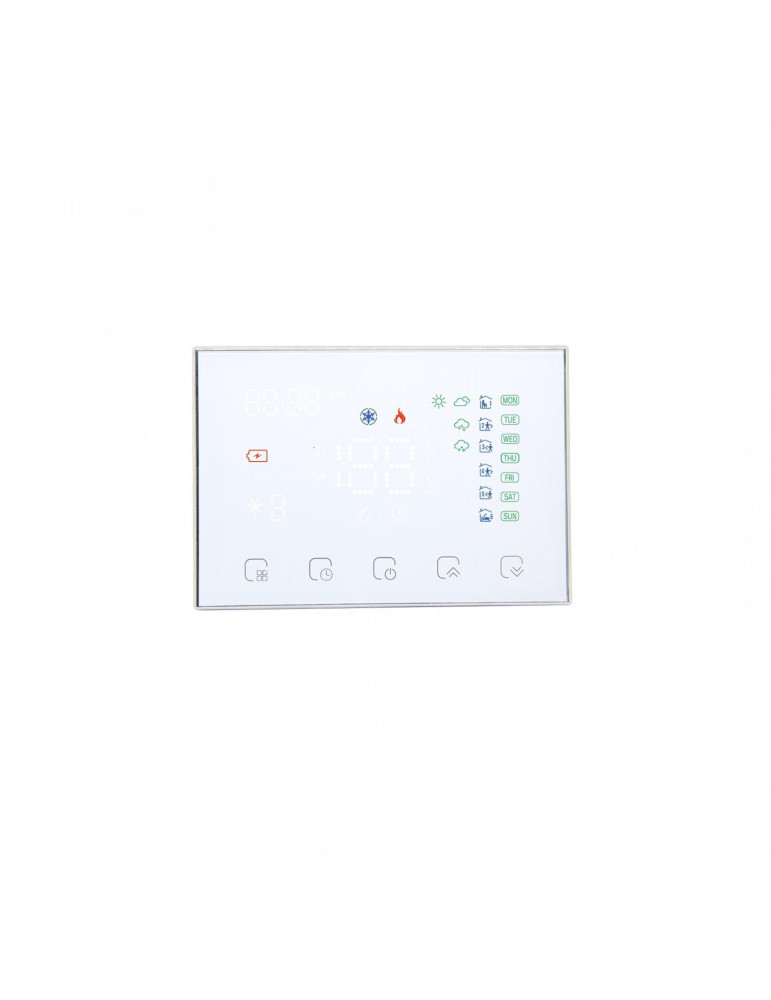 Thermostat WiFi Programmable Blanc Sans Fil pour Chauffage