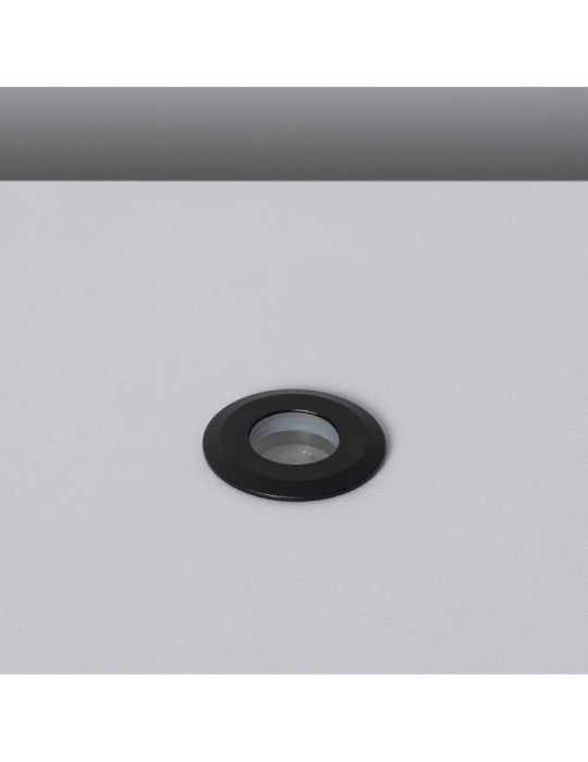 Spot Extérieur LED Encastrable au sol 12V DC Noir Tiziano