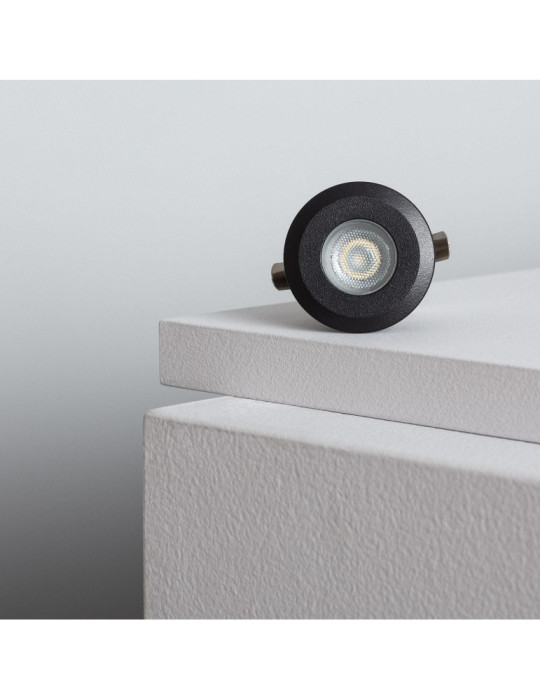 Spot Extérieur LED Encastrable au sol 12V DC Noir Tiziano