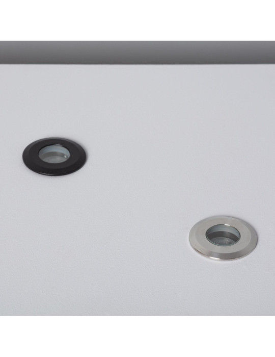Spot Extérieur LED Encastrable au sol 12V DC Noir Tiziano