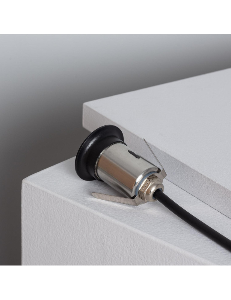 Spot Extérieur LED Encastrable au sol 12V DC Noir Tiziano