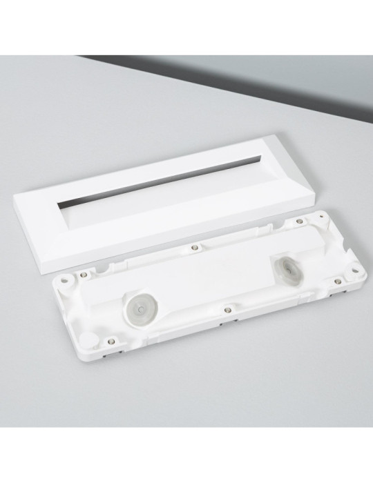 Balise LED Extérieure 2W En Saillie au Mur Rectangulaire Élide Blanche