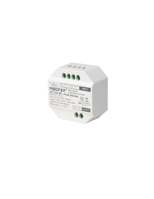 Variateur LED TRIAC Compatible avec Bouton Poussoir MiBoxer TRI-C1