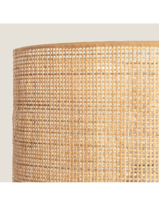 Lampadaire Rotin et Métal Baracoa