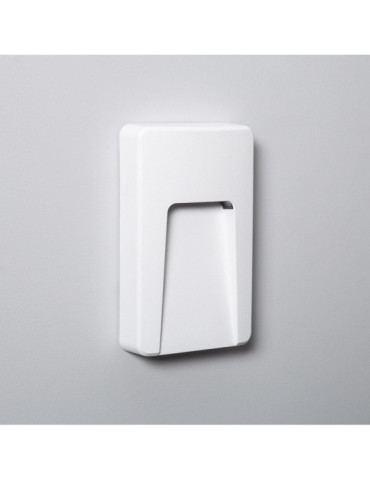 Balise LED Extérieure 3W En Saillie au Mur Rectangulaire Joy Blanche