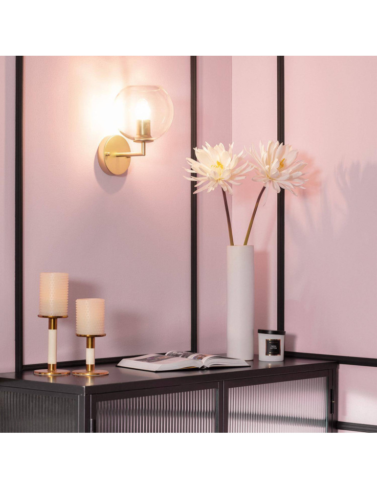 Lampe Murale Métal et Verre Bern