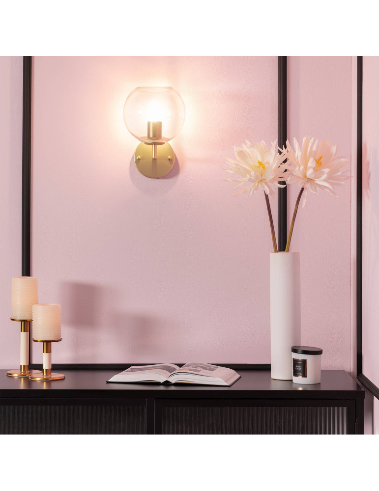 Lampe Murale Métal et Verre Bern