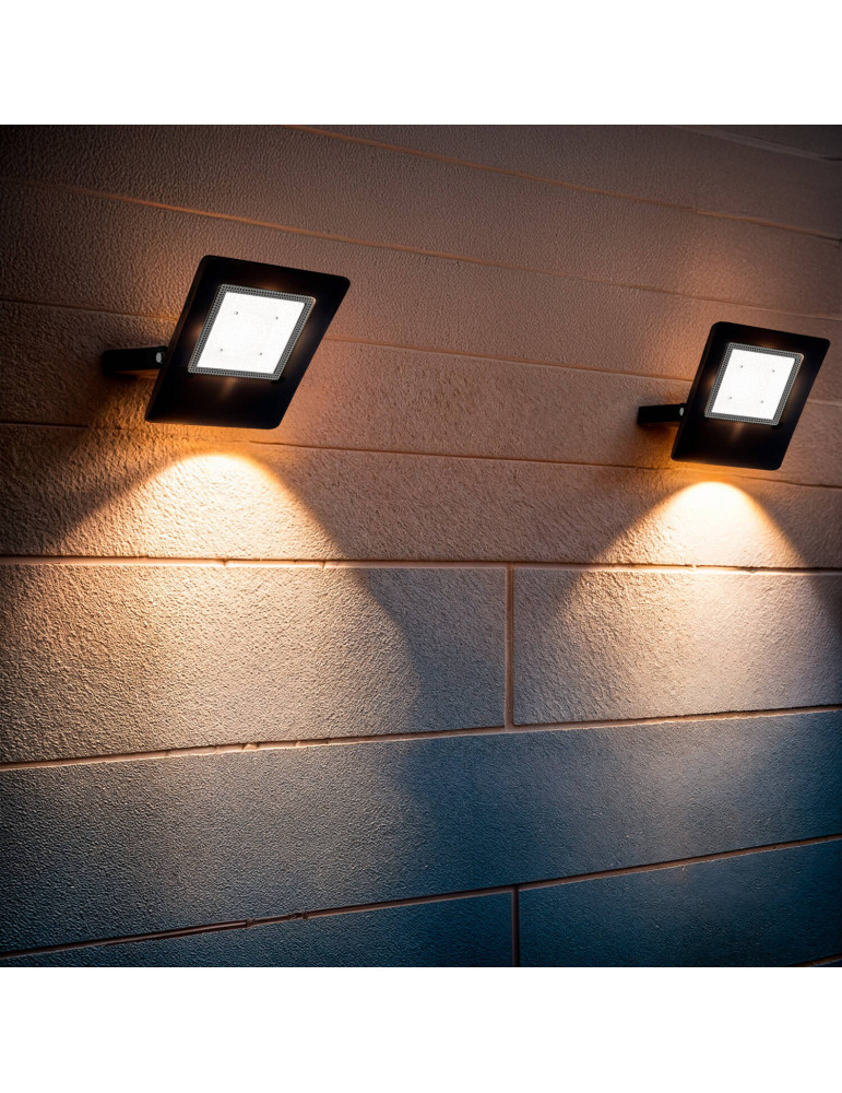 Projecteur LED 50W Dimmable TRIAC 170 lm/W IP65 ELEGANCE Slim PRO Noir