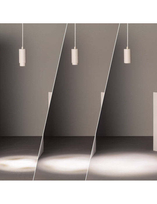 Suspension Aluminium Multiangle 10-50º pour Ampoule GU10