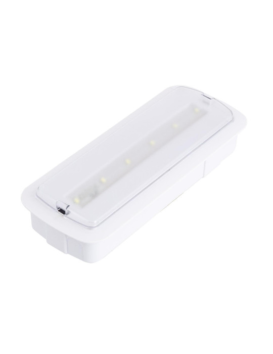 Potelet Rectangulaire LED 6W diffuseur curviligne 4000K gris IP54