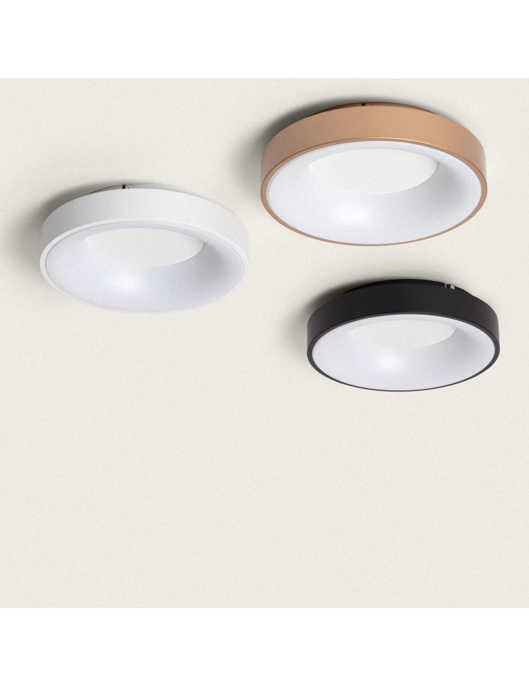 Plafonnier LED Rond 30W Métal Ø380 mm CCT Sélectionnable Jacob