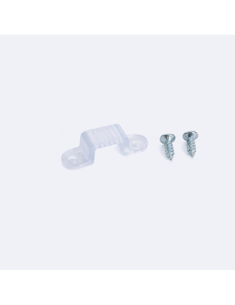 Clip de fixation pour Ruban LED 220V AC SMD2835 & COB Largeur 12 mm Clip de fixation pour Ruban LED 220V AC SMD2835 & COB Largeur 12 mm