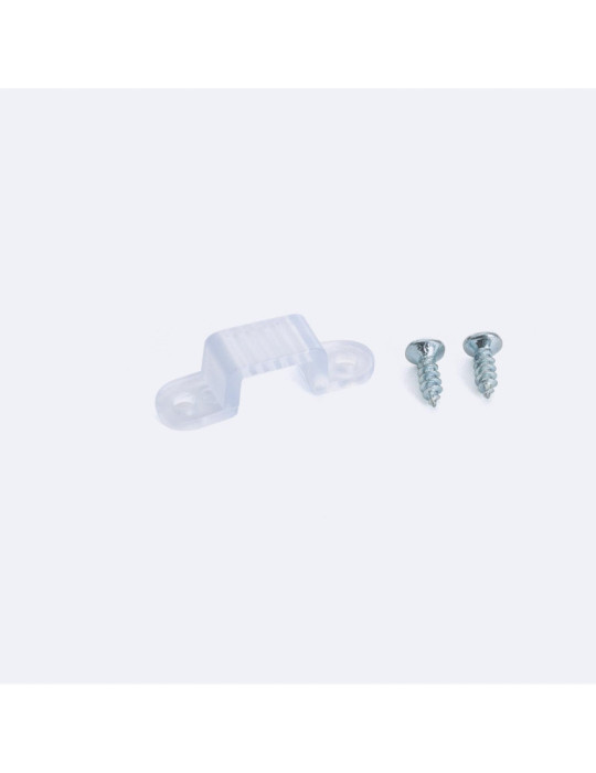 Clip de fixation pour Ruban LED 220V AC SMD2835 & COB Largeur 12 mm Clip de fixation pour Ruban LED 220V AC SMD2835 & COB Largeur 12 mm