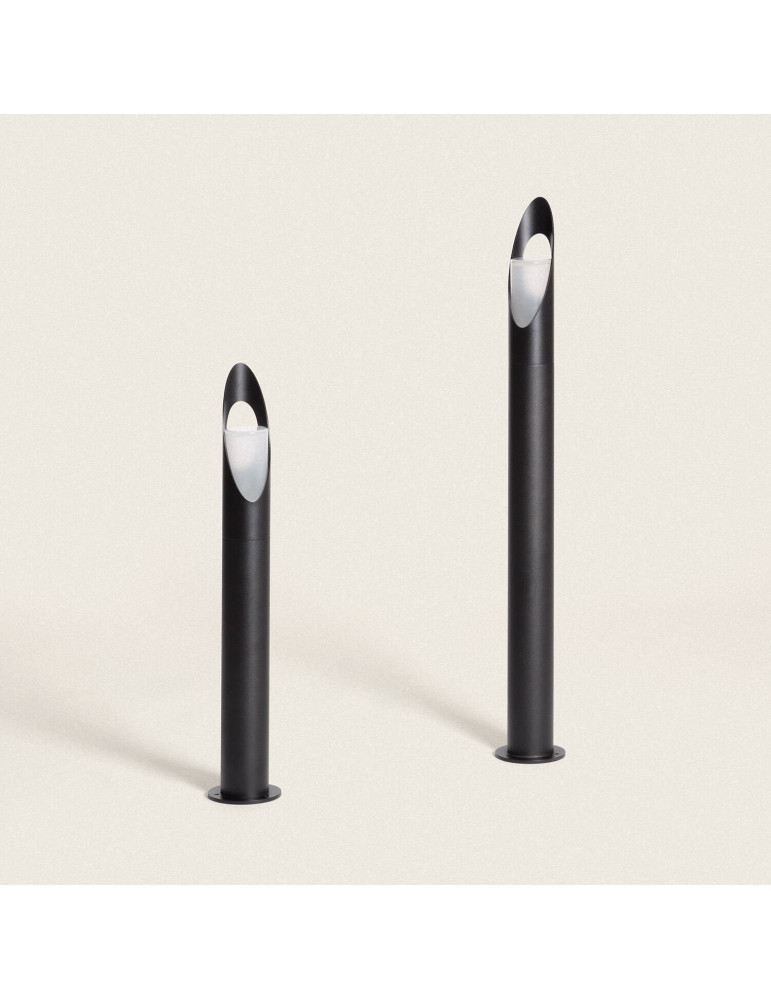 Balise sur Pied Extérieure Aluminium 80cm Oblong