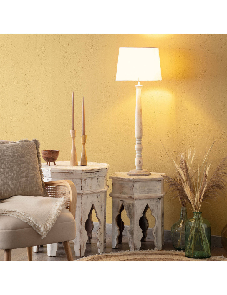 Lampe à Poser en bois Daksh ILUZZIA