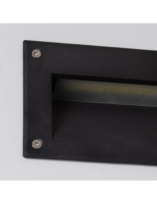 Balise LED Extérieure 3W Encastrable au Mur Mystic Noire