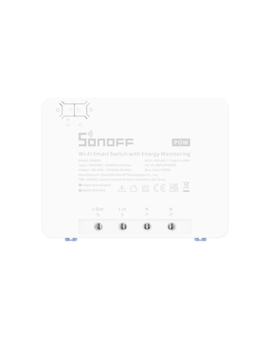 Interrupteur WiFi Compteur d'Énergie SONOFF POWR3 25A