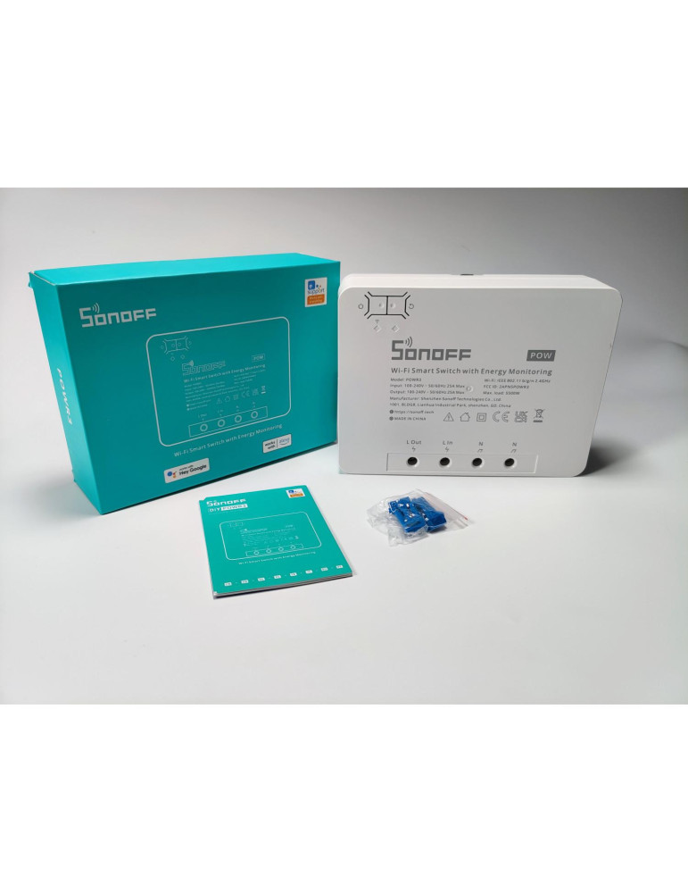Interrupteur WiFi Compteur d'Énergie SONOFF POWR3 25A