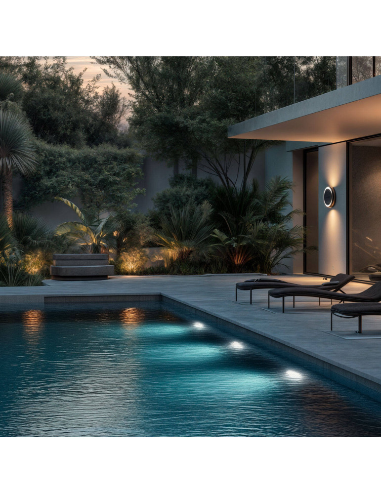 Spot LED Piscine en Saillie RGBW Submersible 12V DC IP68 20W
