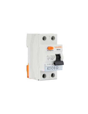 Interrupteur Différentiel Industriel Haute Immunité 2P-300mA 40A-Classe A-10kA MAXGE