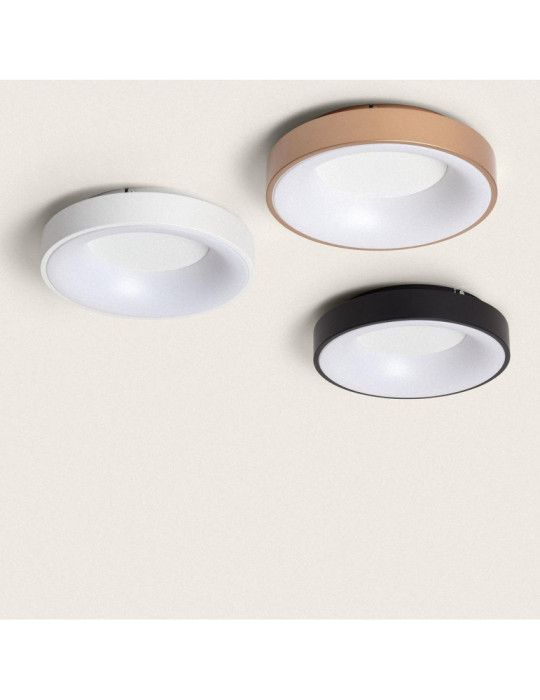 Plafonnier LED Rond 30W Métal Ø380 mm CCT Sélectionnable Jacob