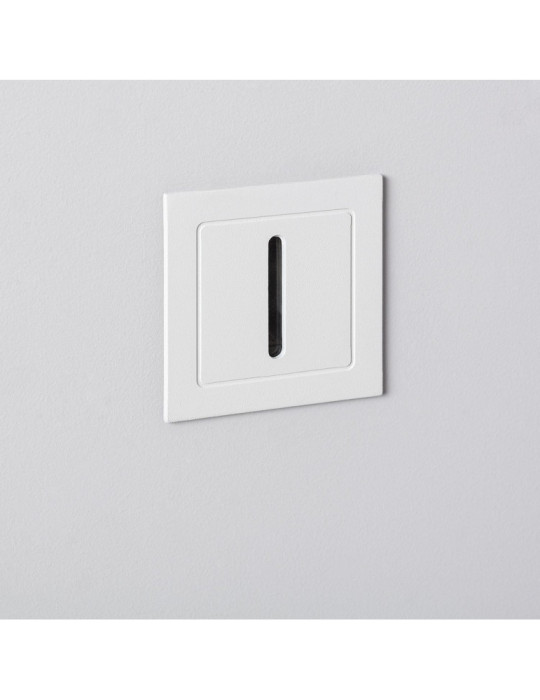 Balise LED Extérieure 3W Encastrable au Mur Linéaire Wabi Blanche