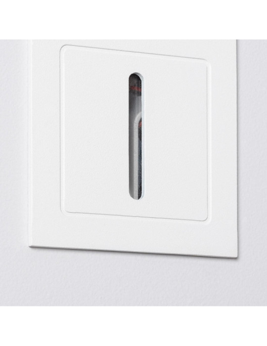 Balise LED Extérieure 3W Encastrable au Mur Linéaire Wabi Blanche