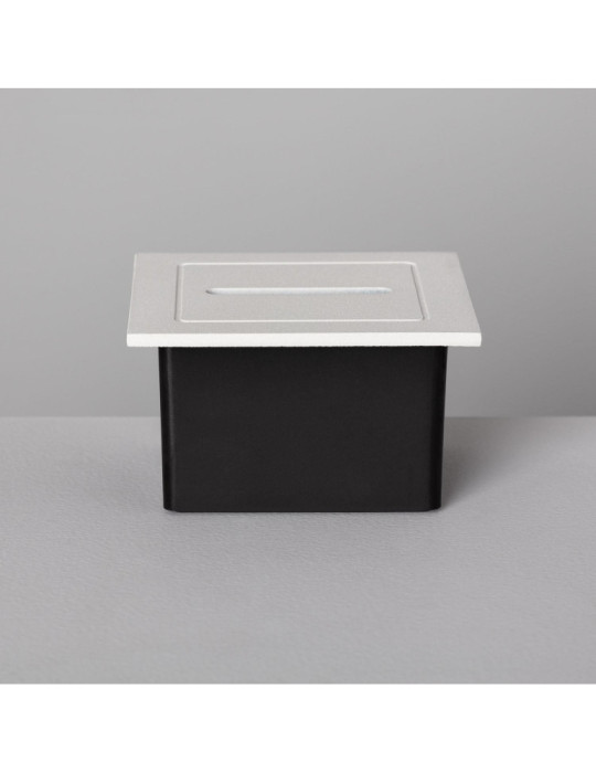 Balise LED Extérieure 3W Encastrable au Mur Linéaire Wabi Blanche