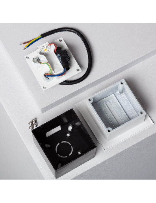 Balise LED Extérieure 3W Encastrable au Mur Linéaire Wabi Blanche