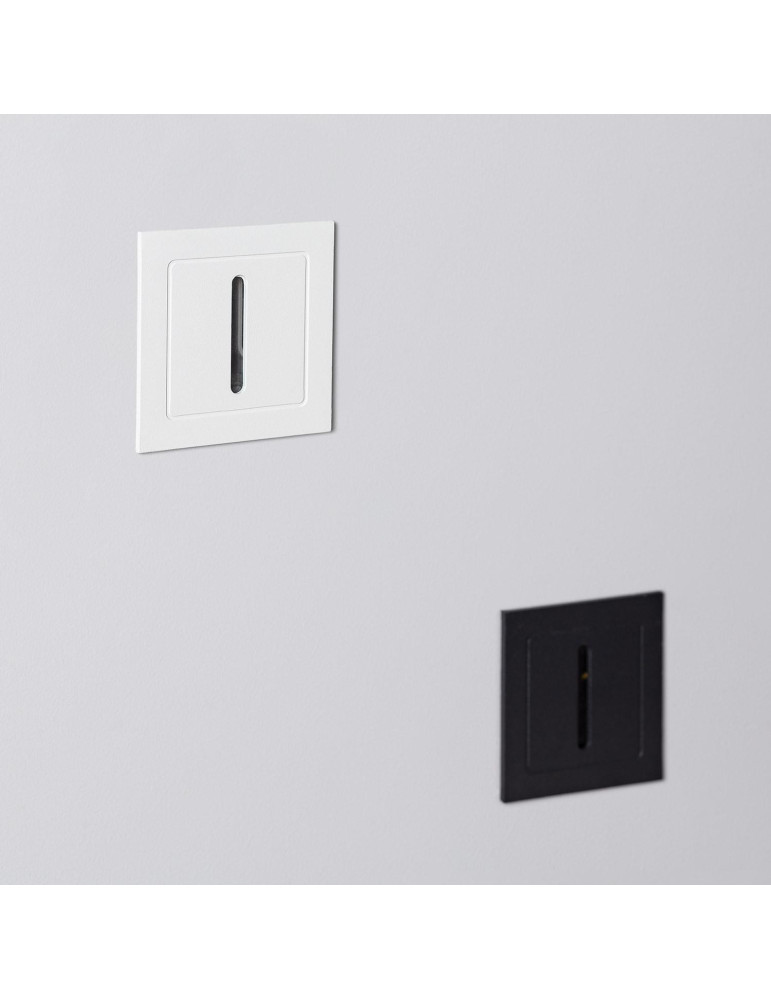 Balise LED Extérieure 3W Encastrable au Mur Linéaire Wabi Blanche