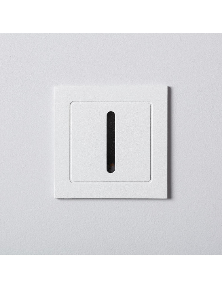Balise LED Extérieure 3W Encastrable au Mur Linéaire Wabi Blanche