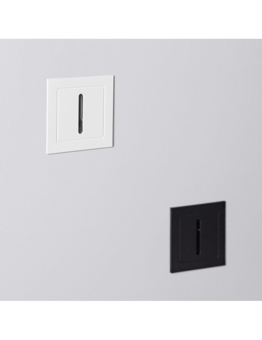 Balise LED Extérieure 3W Encastrable au Mur Linéaire Wabi Blanche