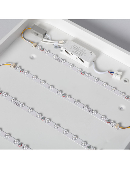 Plafonnier LED Rectangulaire Métal 40W CCT Sélectionnable Hidria 600x400 mm