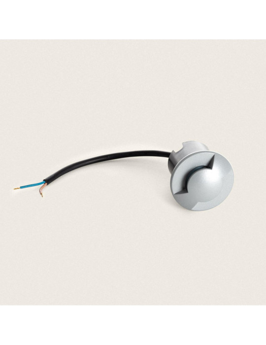 Balise Extérieure LED Encastrable Sol 2L 24V DC Loto Grise