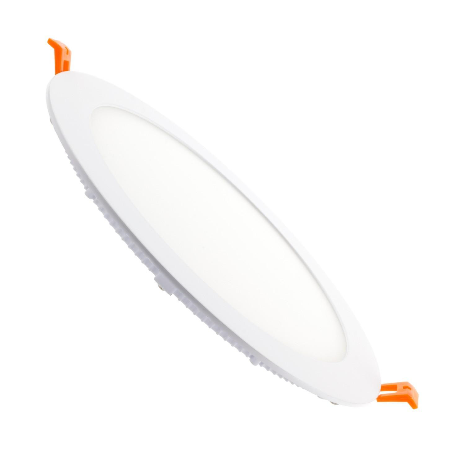 Dalle LED 20W Ronde Extra-Plate Coupe Ø 225mm Blanc froid 5000K
