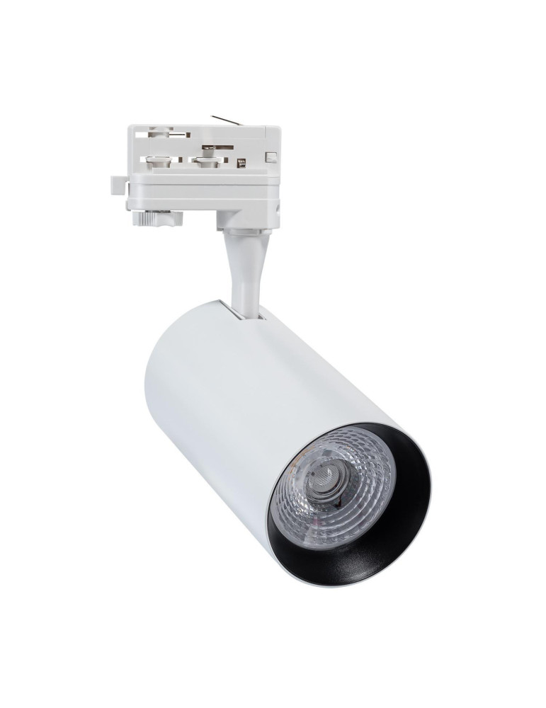 Spot LED sur Rail Triphasé 30W Vulcan Blanc