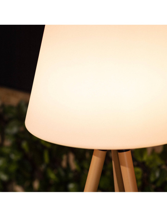 Lampadaire LED Extérieur Solaire Métal RGB Kefre avec Batterie USB Rechargeable