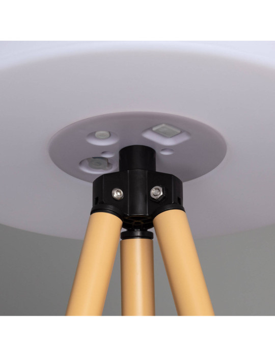 Lampadaire LED Extérieur Solaire Métal RGB Kefre avec Batterie USB Rechargeable