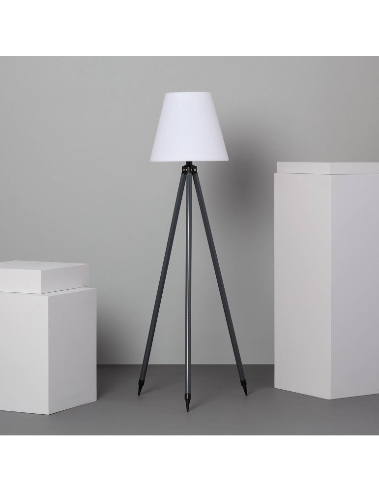 Lampadaire LED Extérieur Solaire Métal RGB Kefre avec Batterie USB Rechargeable