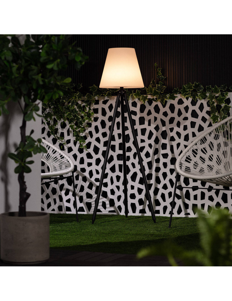 Lampadaire LED Extérieur Solaire Métal RGB Kefre avec Batterie USB Rechargeable