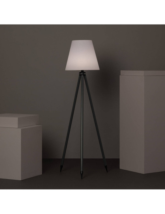 Lampadaire LED Extérieur Solaire Métal RGB Kefre avec Batterie USB Rechargeable