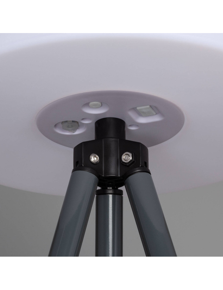 Lampadaire LED Extérieur Solaire Métal RGB Kefre avec Batterie USB Rechargeable