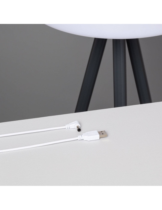 Lampadaire LED Extérieur Solaire Métal RGB Kefre avec Batterie USB Rechargeable