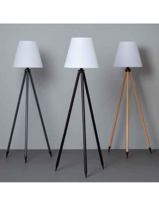 Lampadaire LED Extérieur Solaire Métal RGB Kefre avec Batterie USB Rechargeable