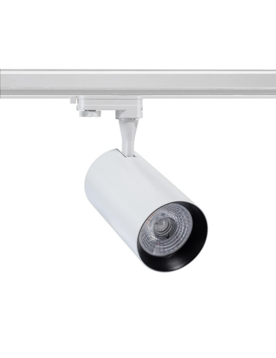 Spot LED sur Rail Triphasé 30W Vulcan Blanc