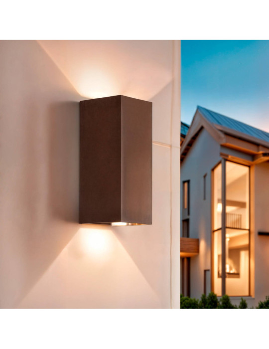 Applique Murale Extérieure LED 10 W Aluminium Double Face CCT Sélectionnable Oscilum Square