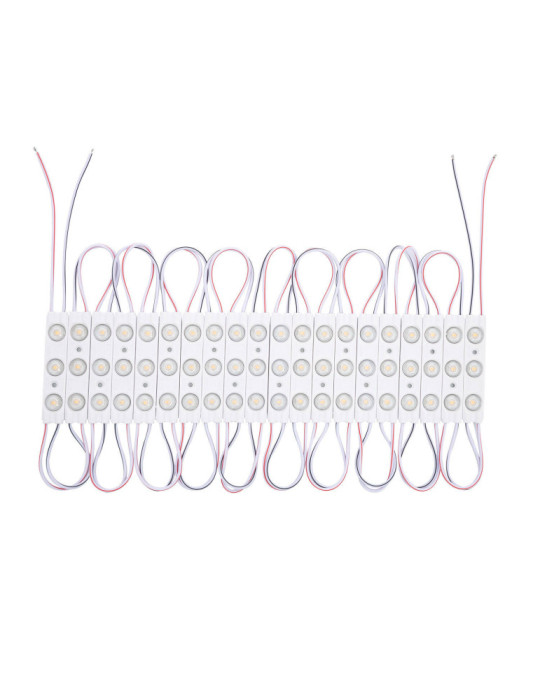 Module LED 20 Pièces 24W IP65 12V DC pour Enseignes Publicitaires 2.5m