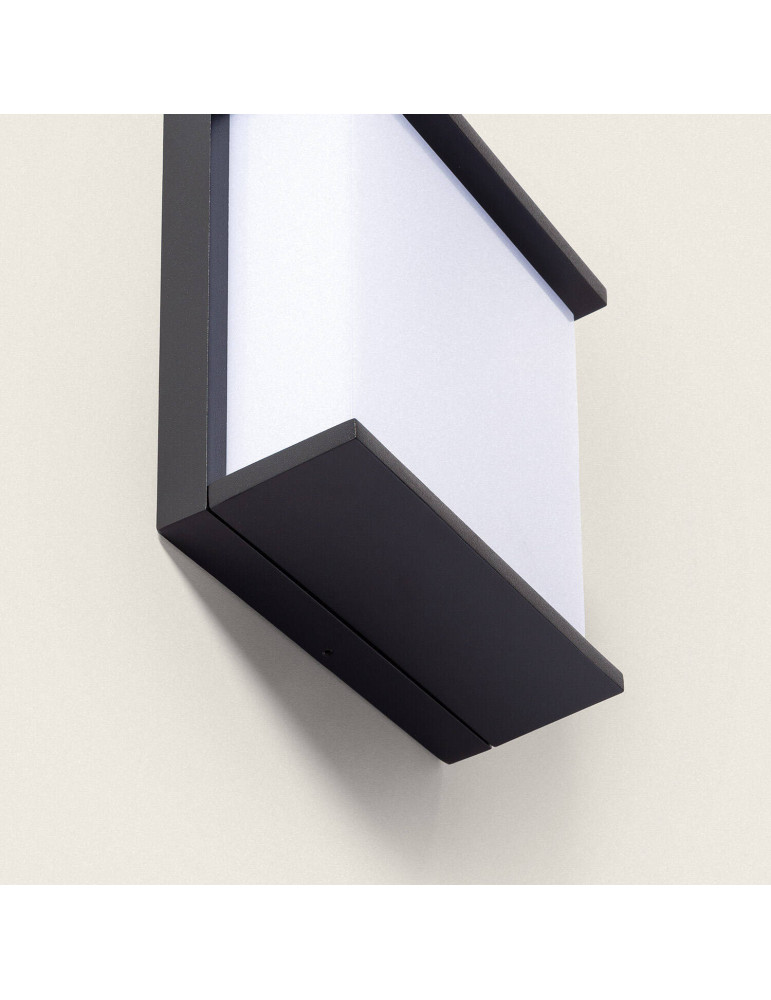 Applique Murale Extérieure LED 18W Éclairage Carré Noire Rimen